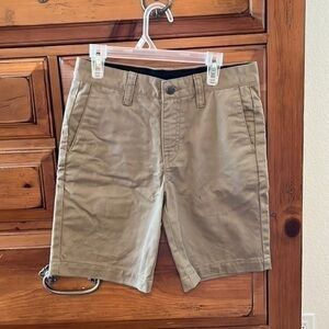 Volcom tan shorts waist 27 EUC